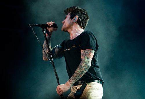 Photo of the singer of the band AFI