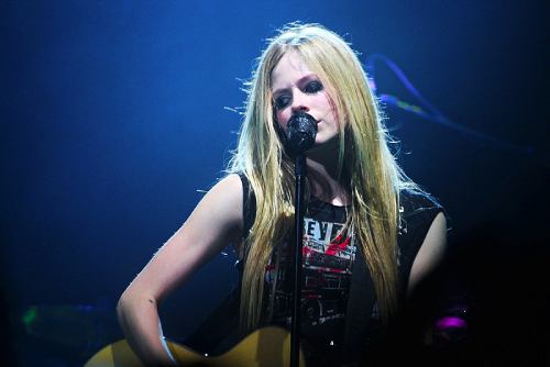 Photo of the singer Avril Lavigne