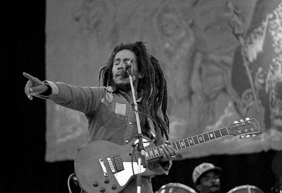 Picture of Bob Marley in 1980