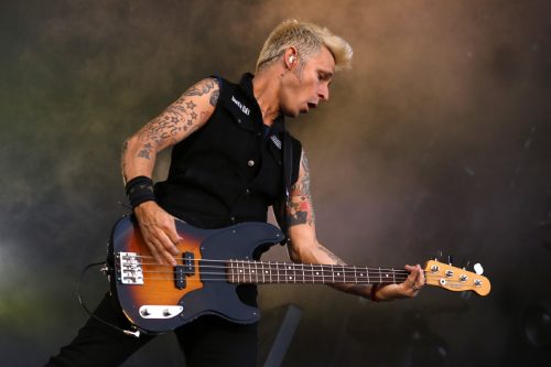 Photo de Mike Dirnt, singer and bassist de Green Day en 2013