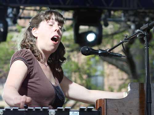 Photo of The Decemberists at Yale in 2009
